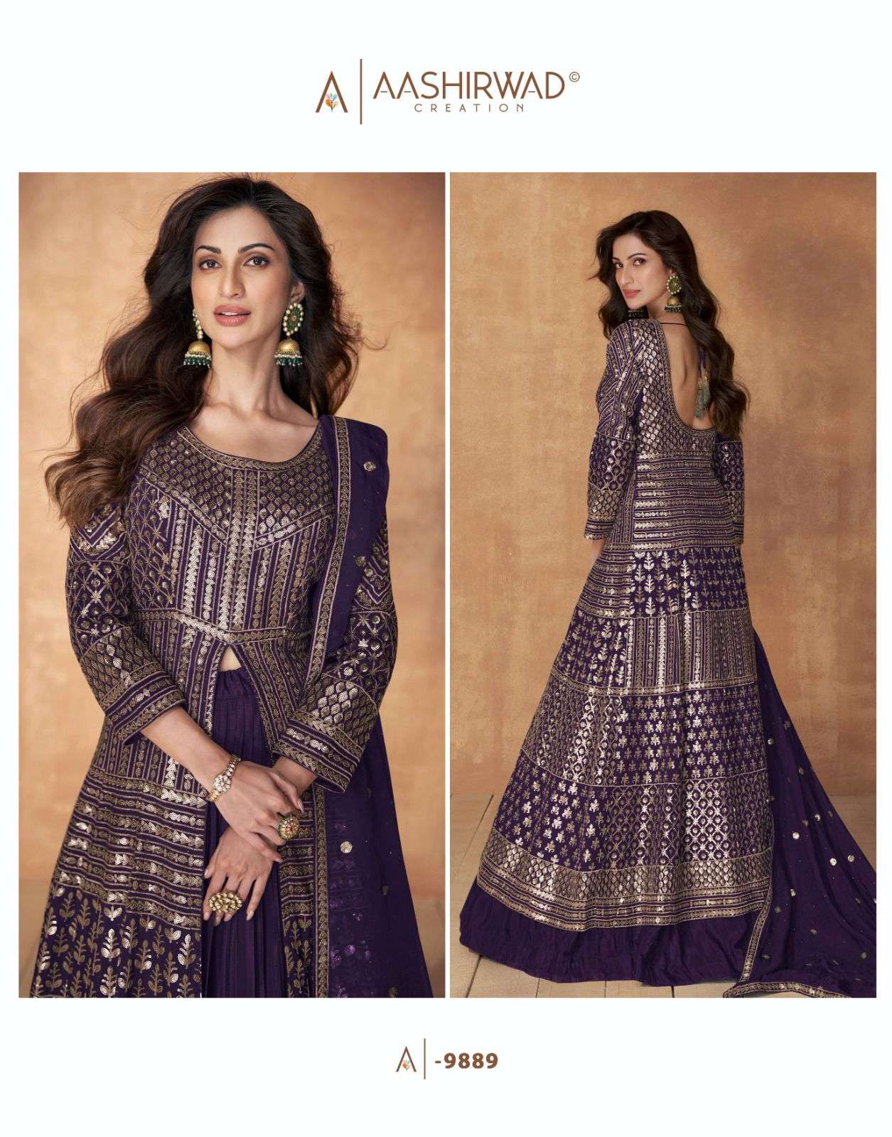 Aashirwad Gulkand Sequence Real Georgette Salwar Suits Wholesale catalog