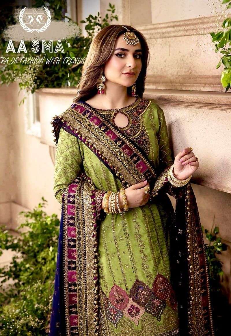 Aasma 206 Heavy Georgette Pakistani Suits Wholesale catalog