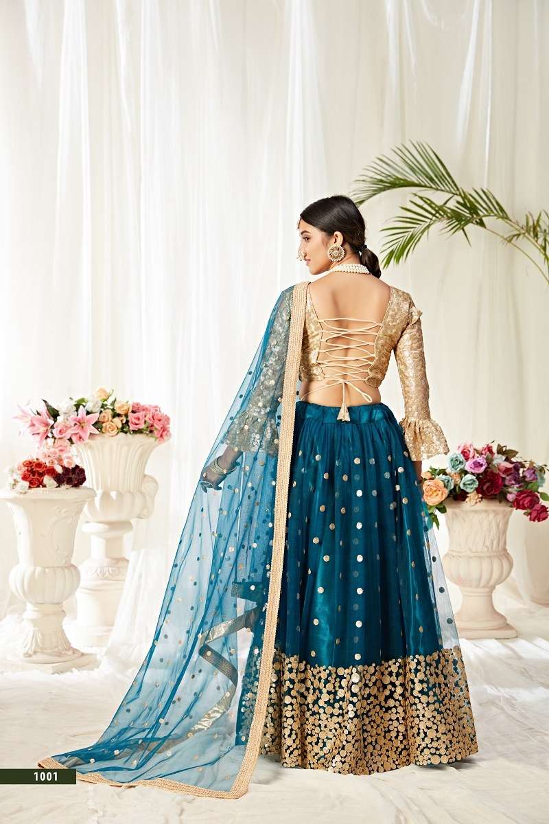 AGNILEKHA VOL - 1001 DESIGNER PARTY WEAR LOOK HEAVY LEHENGA CHOLI WHOLESALE CATALOG