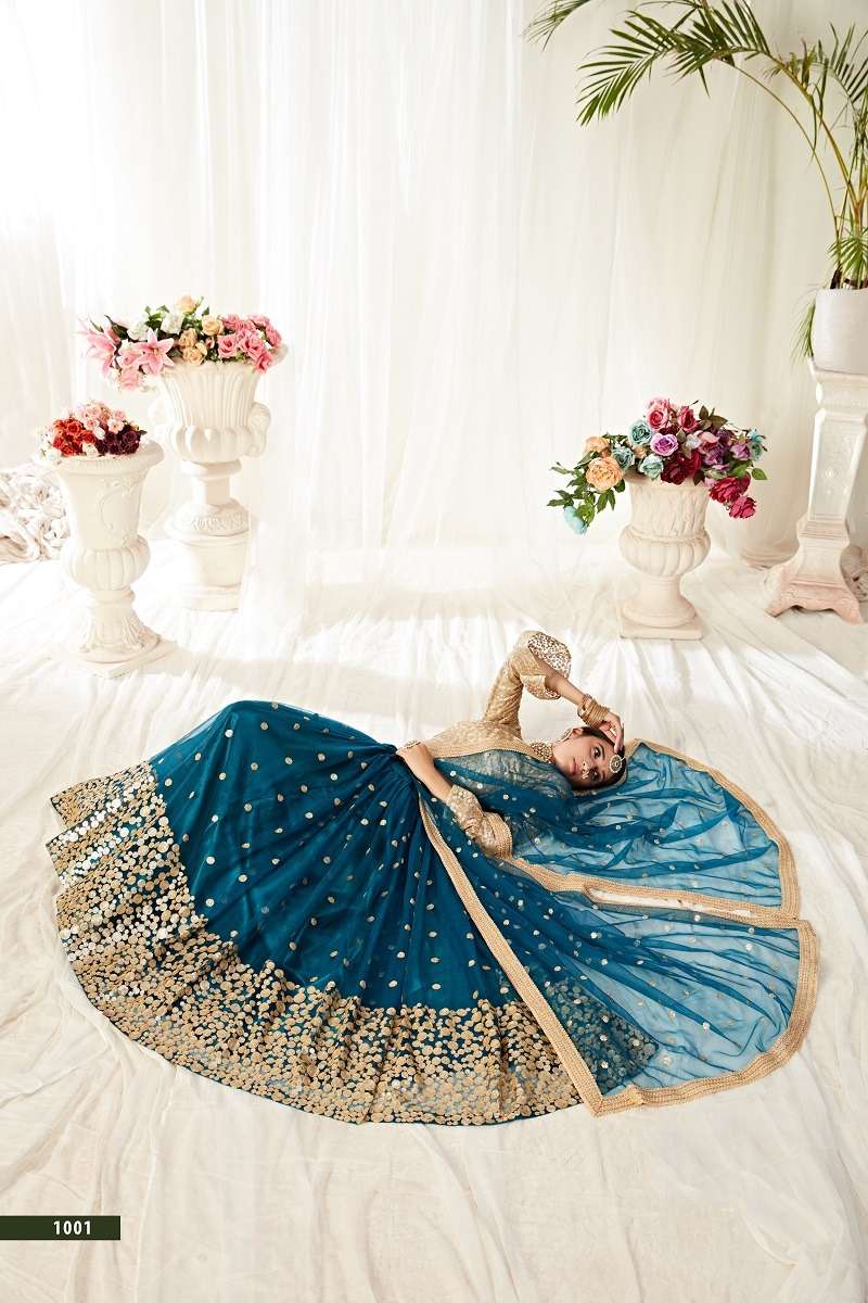 AGNILEKHA VOL - 1001 DESIGNER PARTY WEAR LOOK HEAVY LEHENGA CHOLI WHOLESALE CATALOG
