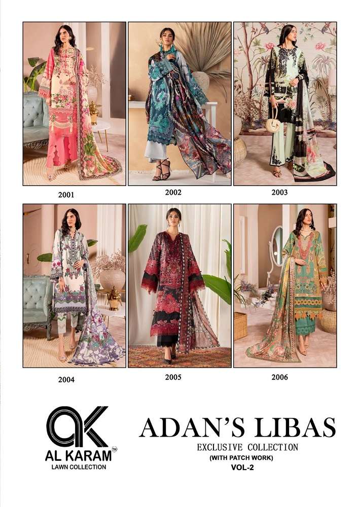 Al Karam Adan Libas Vol-2 -Dress Material -Wholesale Catalog 