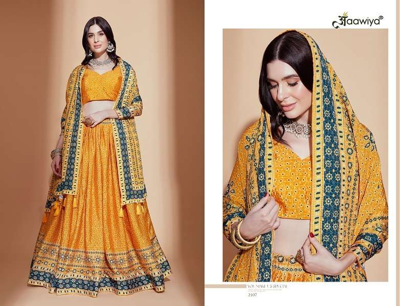 AMORA VOL – 1 MUSTARD CROCHET EMBROIDERED Lehenga Choli Wholesale catalog