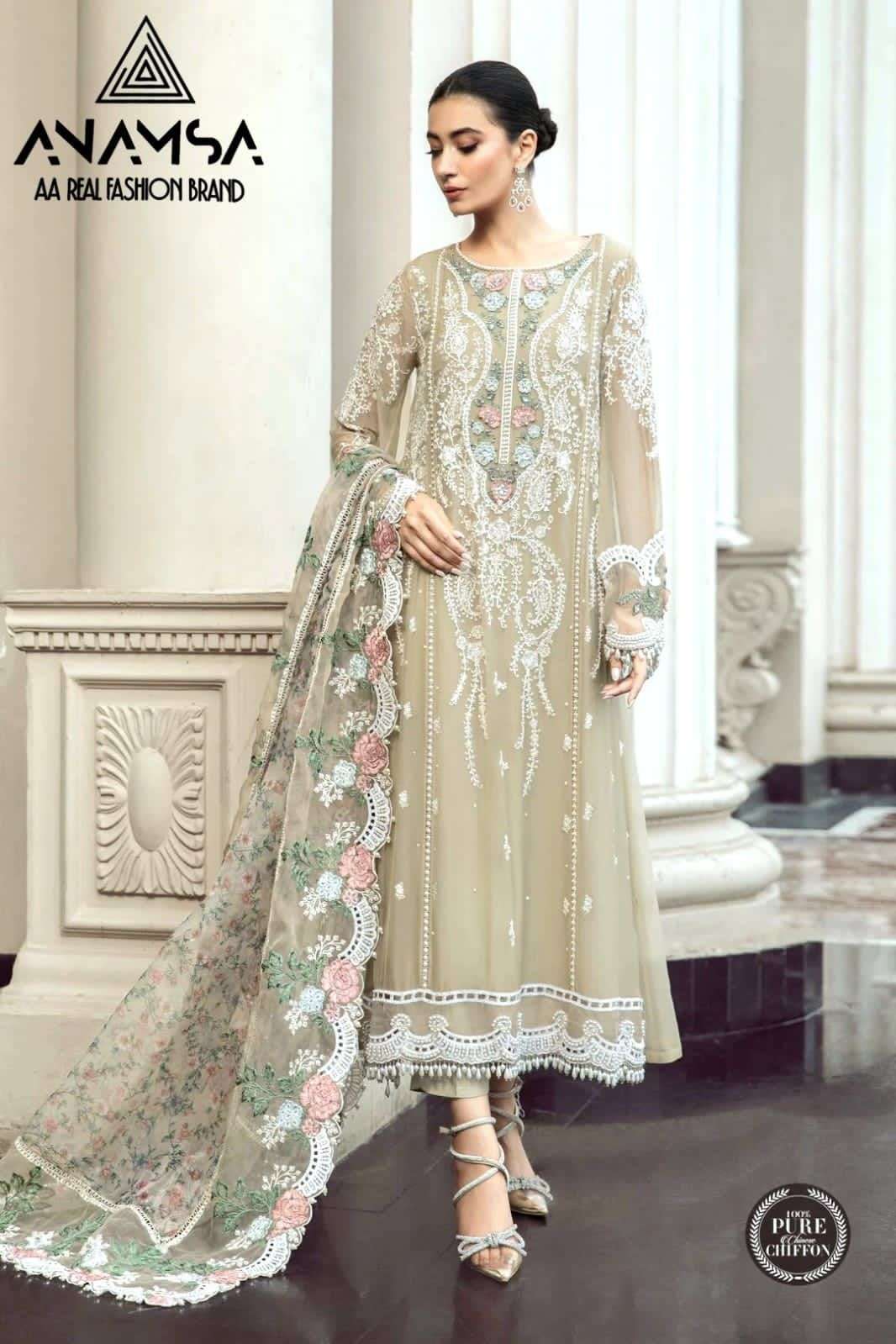 Anamsa 240 Georgette Salwar Kameez Wholesale catalog