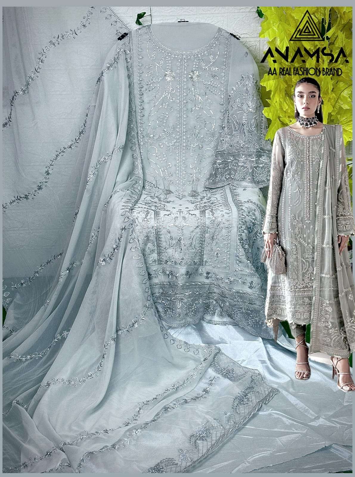 Anamsa 290 Georgette Salwar Kameez Wholesale catalog