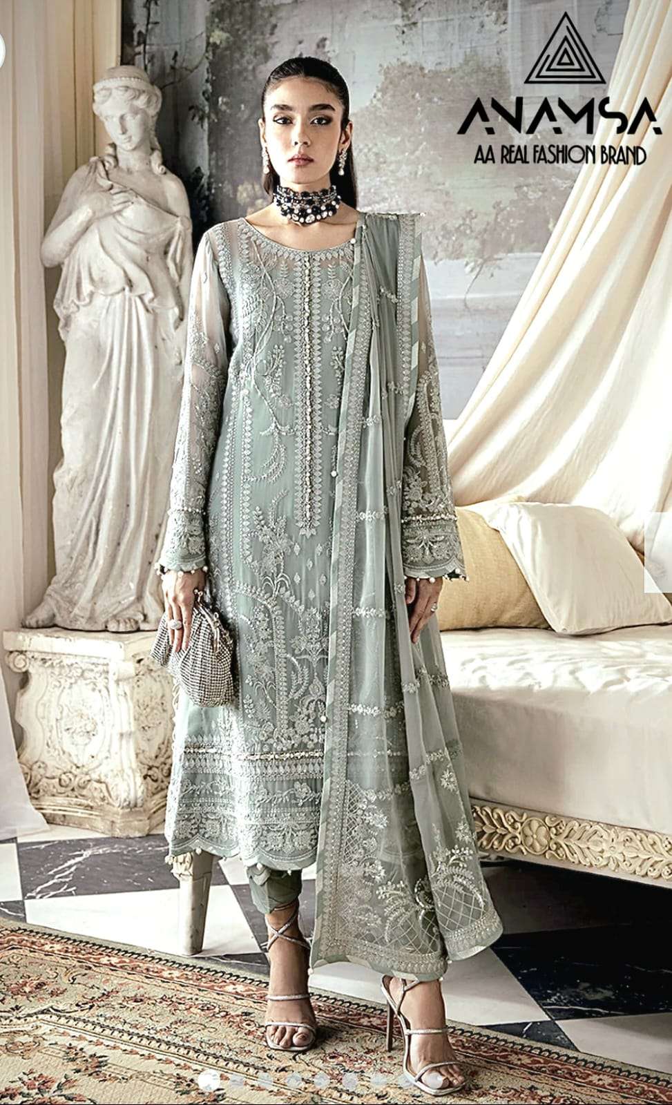 Anamsa 290 Georgette Salwar Kameez Wholesale catalog
