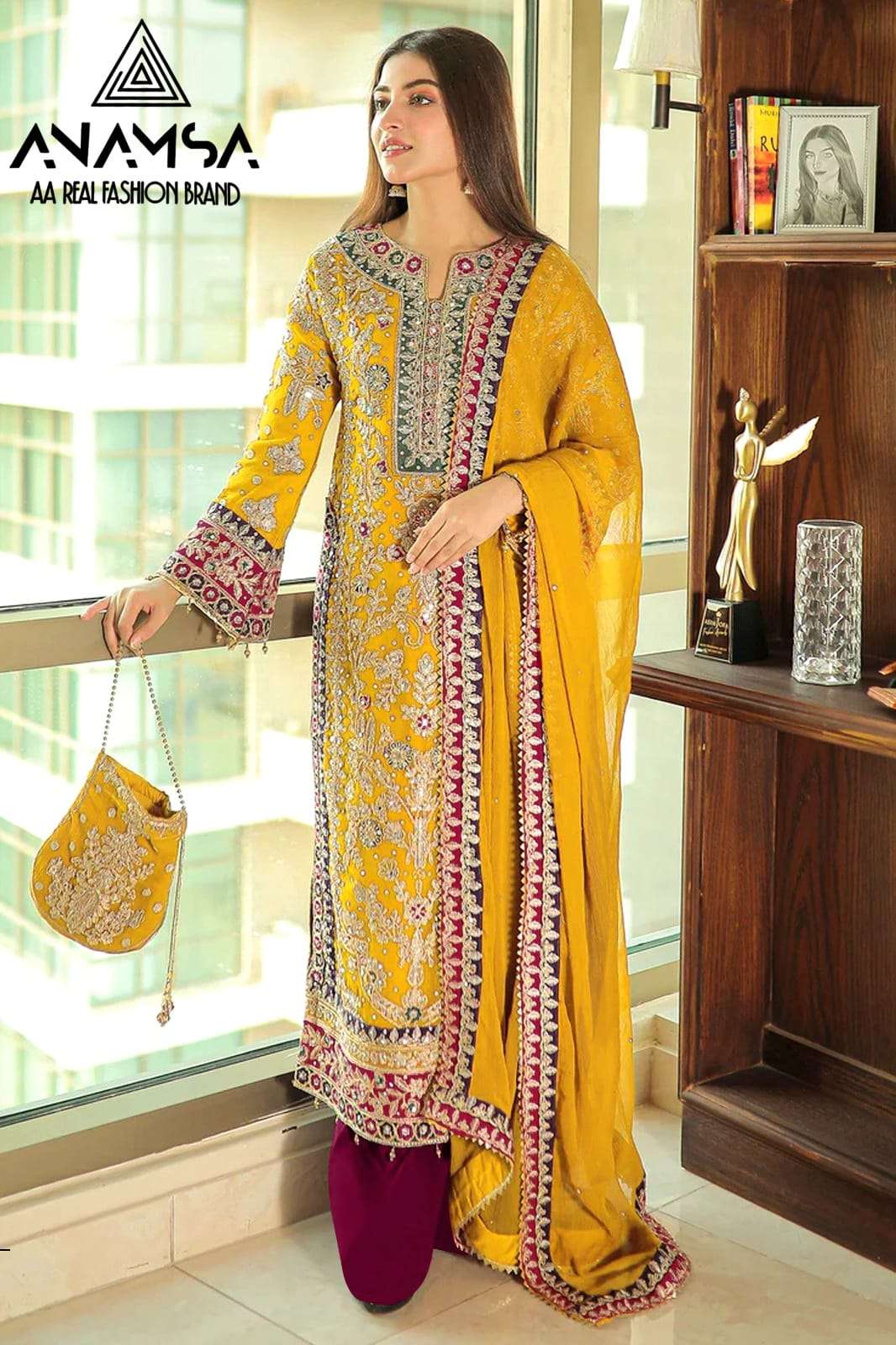Anamsa 299 Wedding Wear Salwar Kameez Wholesale catalog