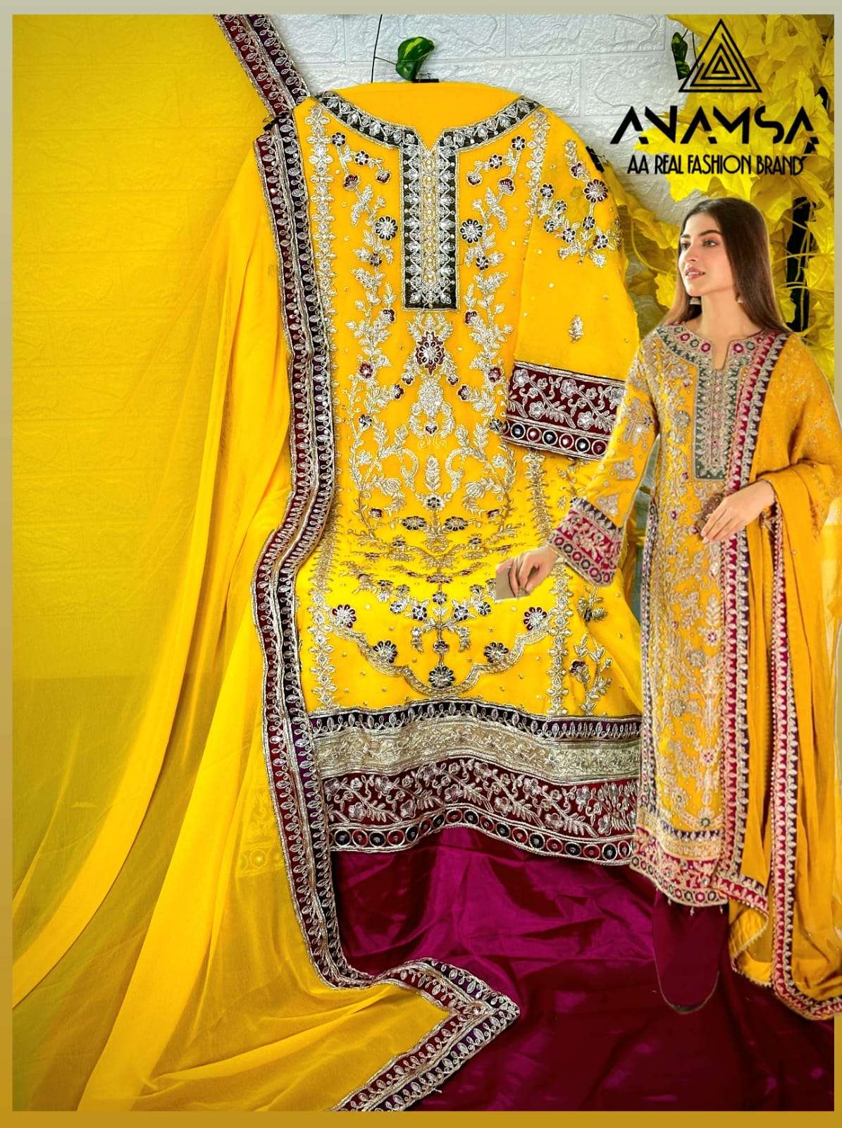 Anamsa 299 Wedding Wear Salwar Kameez Wholesale catalog