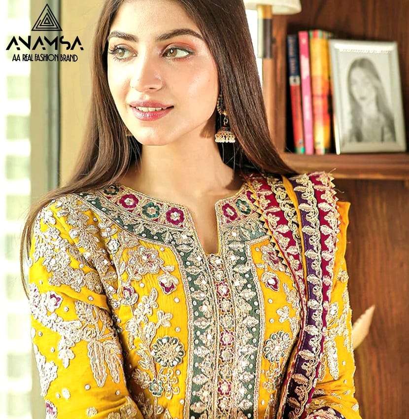 Anamsa 299 Wedding Wear Salwar Kameez Wholesale catalog