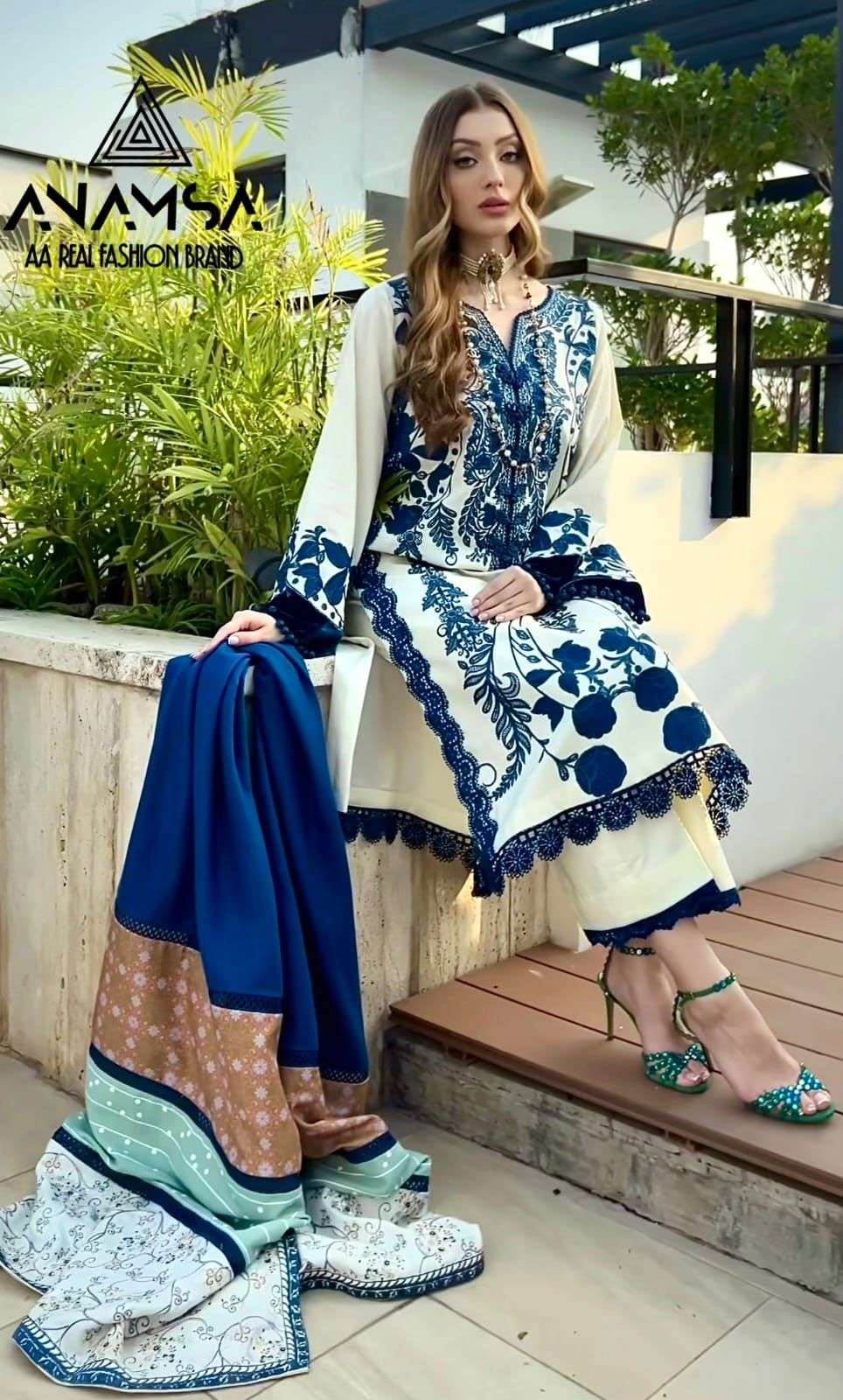 Anamsa 405 Rayon Cotton Salwar Kameez Wholesale catalog