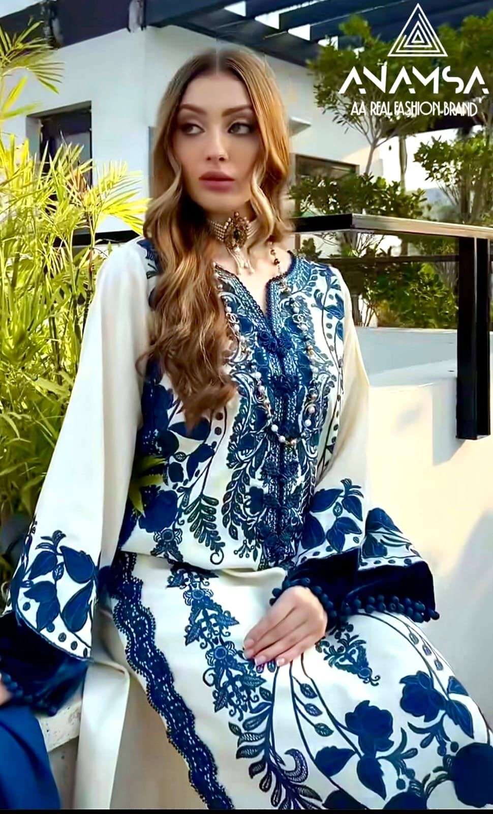 Anamsa 405 Rayon Cotton Salwar Kameez Wholesale catalog