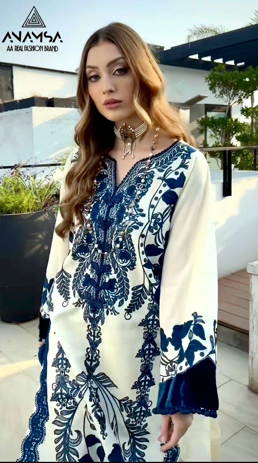 Anamsa 405 Rayon Cotton Salwar Kameez Wholesale catalog