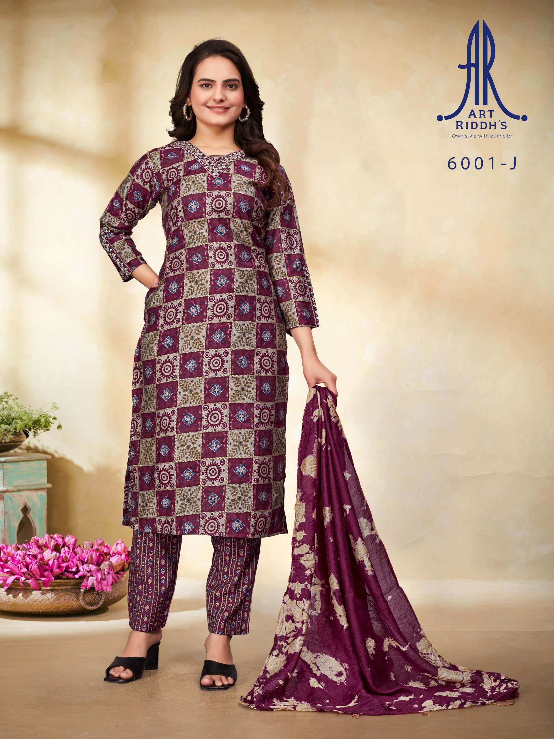 ARTRIDDH 6001 - J Kurti Wholesale catalog
