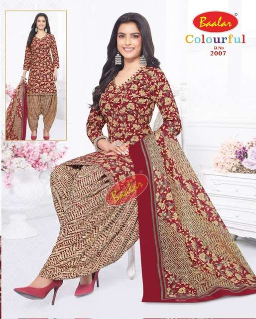 Baalar Colourfull Vol-20- Dress Material Wholesale Catalog