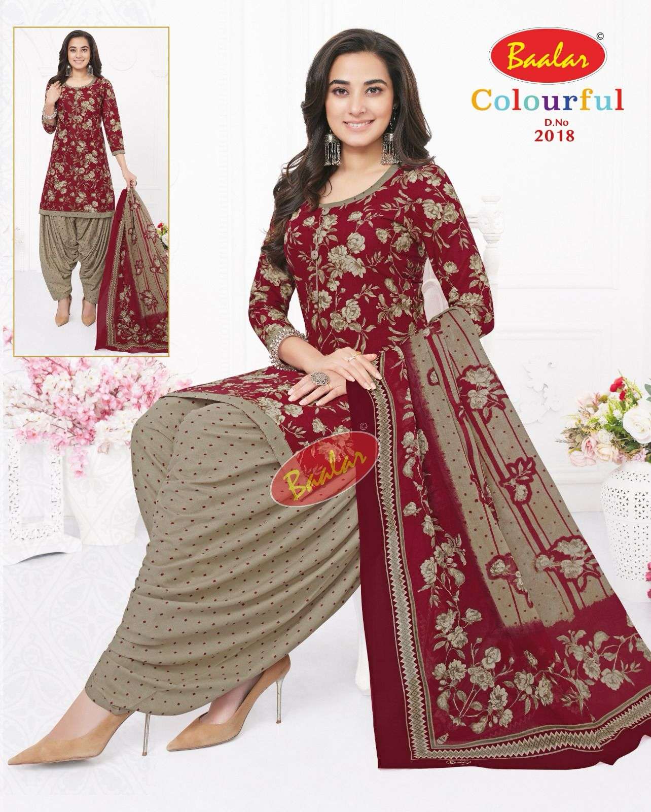 Baalar Colourfull Vol-20- Dress Material Wholesale Catalog