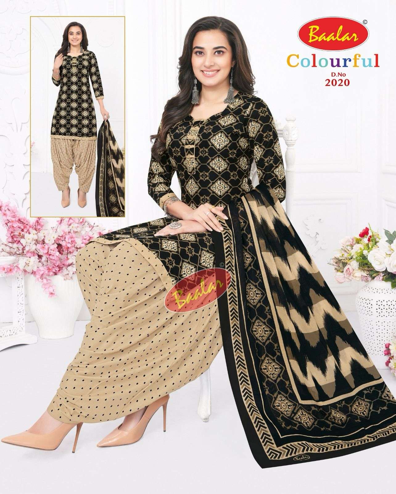 Baalar Colourfull Vol-20- Dress Material Wholesale Catalog