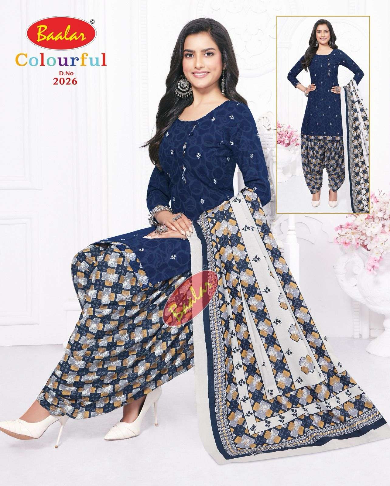 Baalar Colourfull Vol-20- Dress Material Wholesale Catalog