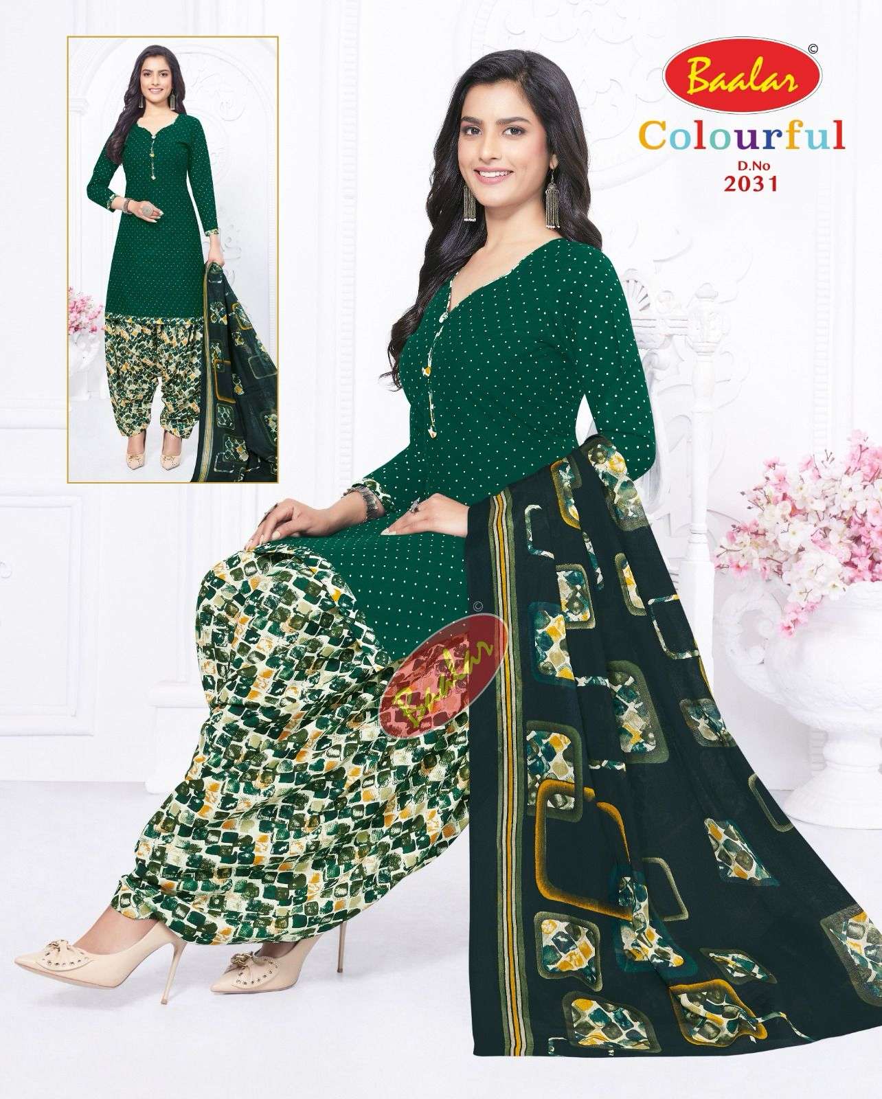 Baalar Colourfull Vol-20- Dress Material Wholesale Catalog