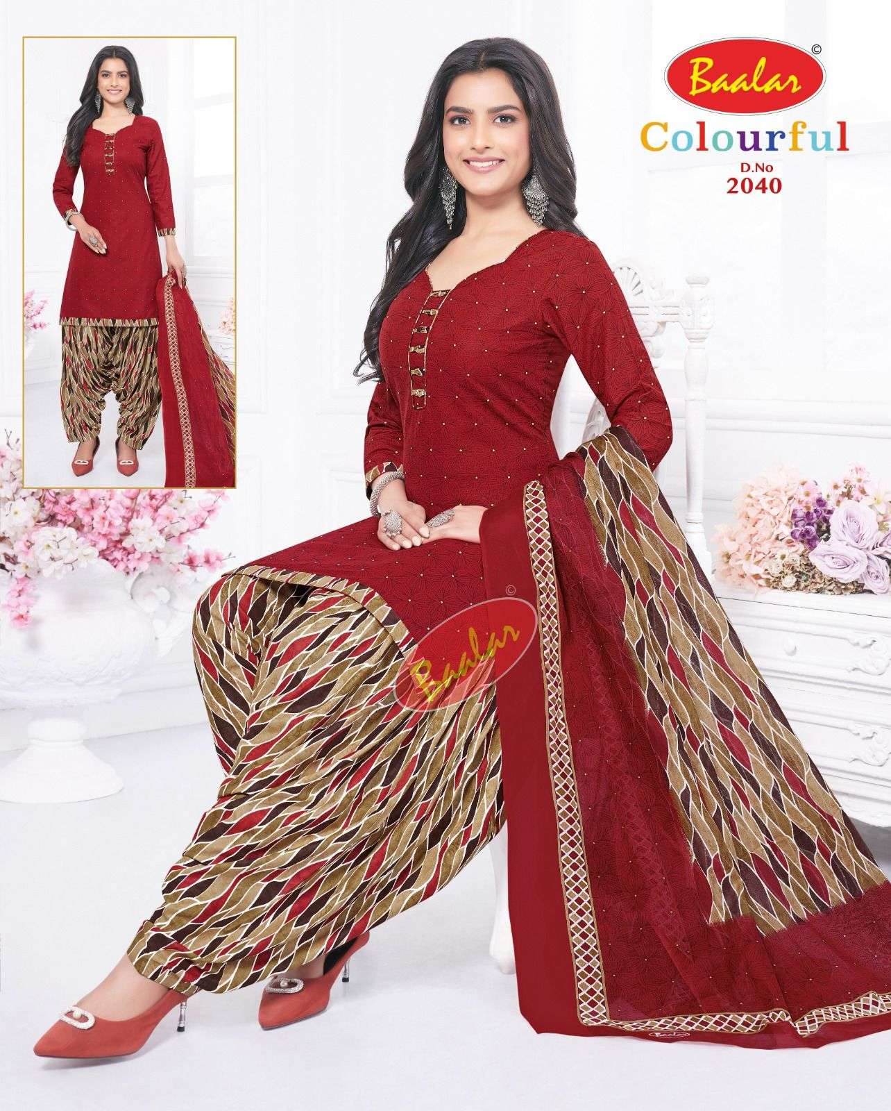 Baalar Colourfull Vol-20- Dress Material Wholesale Catalog