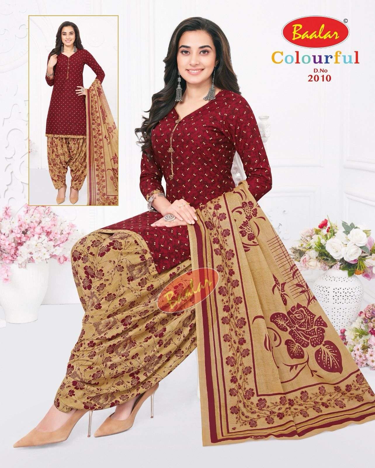 Baalar Colourfull Vol-20- Dress Material Wholesale Catalog