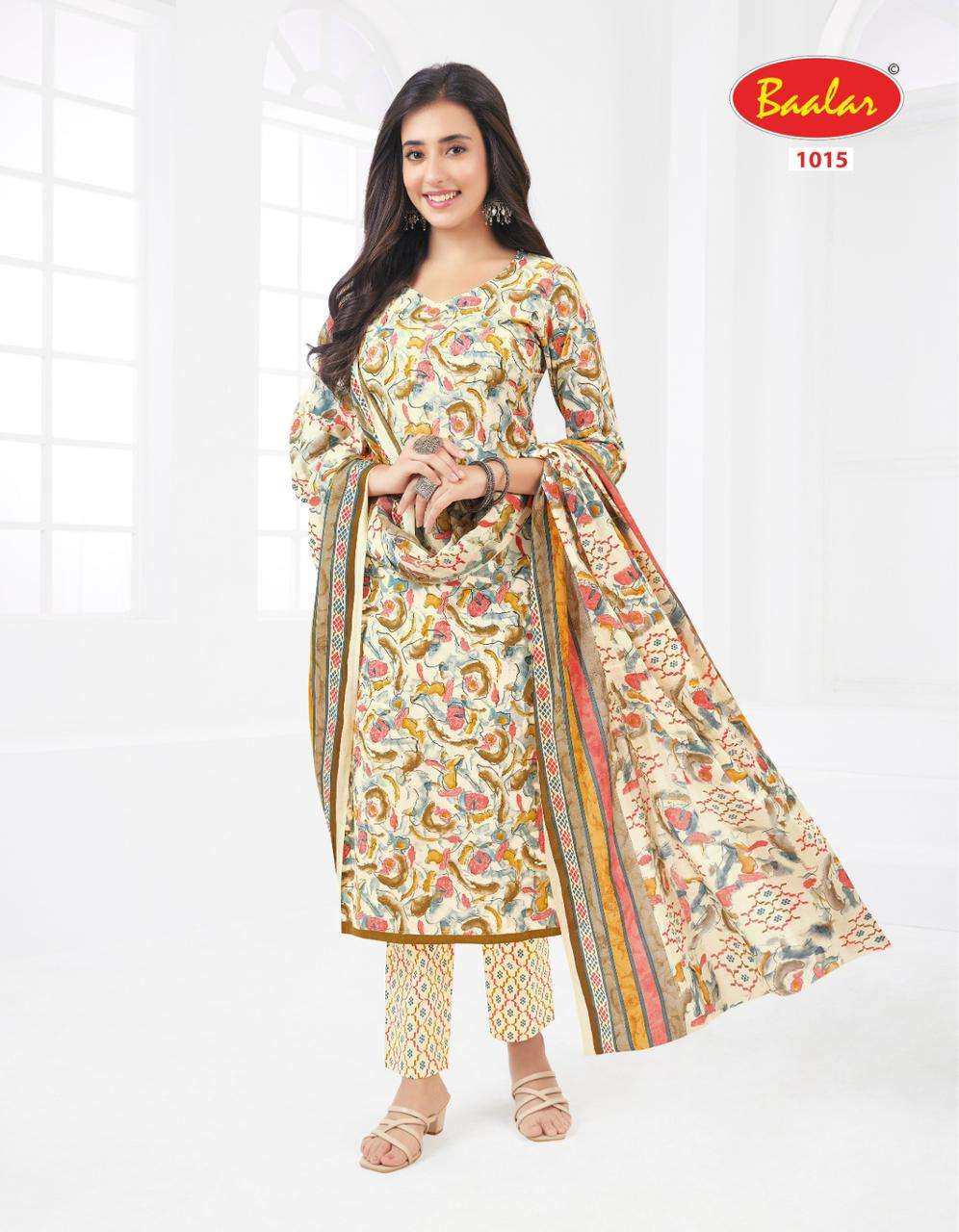 Baalar Kashmir Vol-1- Lawn Cotton Dress Material Wholesale Catalog
