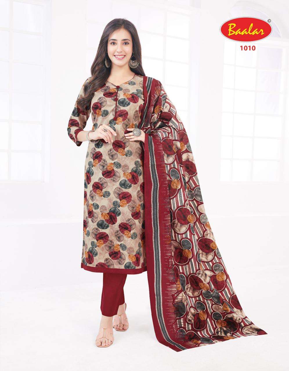Baalar Kashmir Vol-1- Lawn Cotton Dress Material Wholesale Catalog