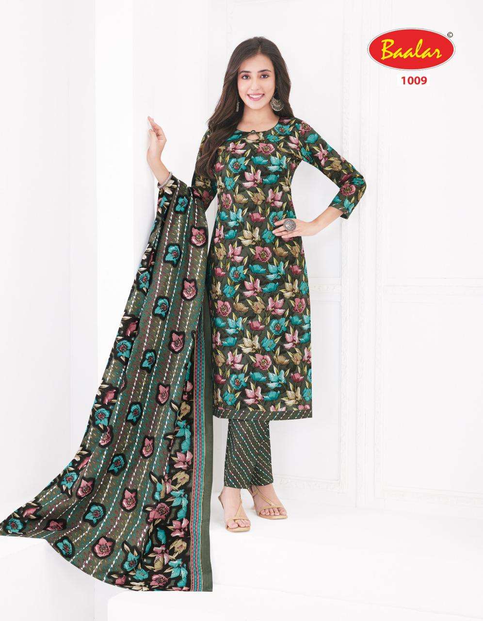 Baalar Kashmir Vol-1- Lawn Cotton Dress Material Wholesale Catalog