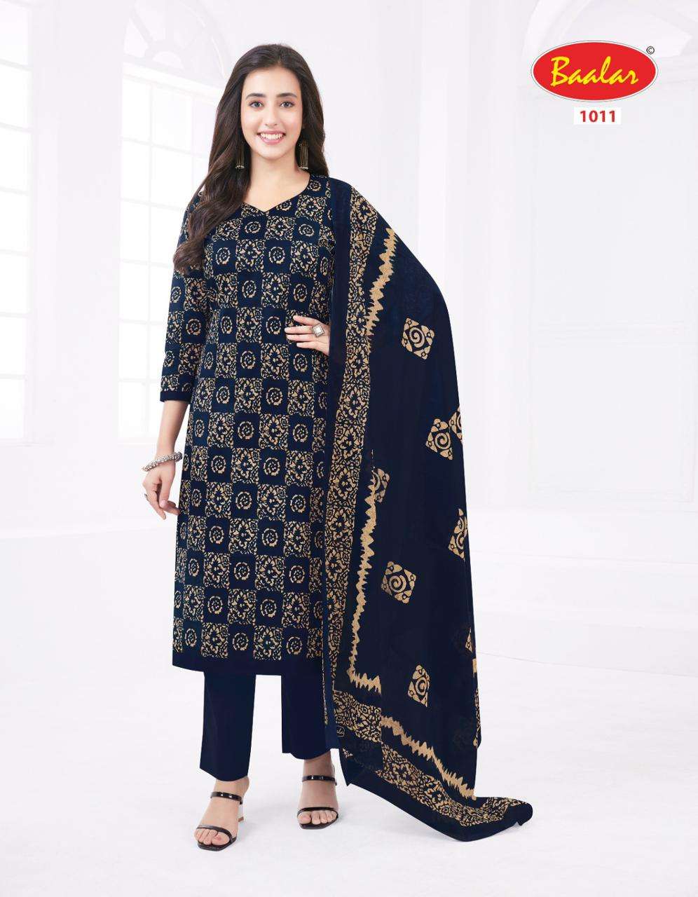 Baalar Kashmir Vol-1- Lawn Cotton Dress Material Wholesale Catalog