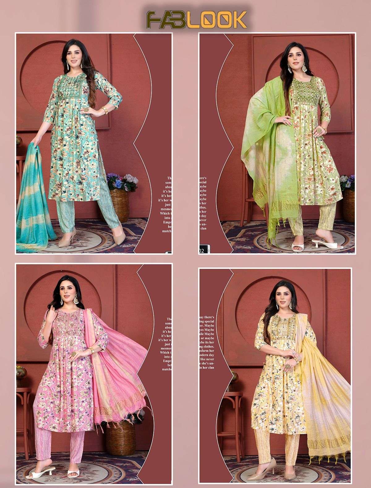 BEAUTY FAB LOOK VOL.1 Kurti Wholesale catalog