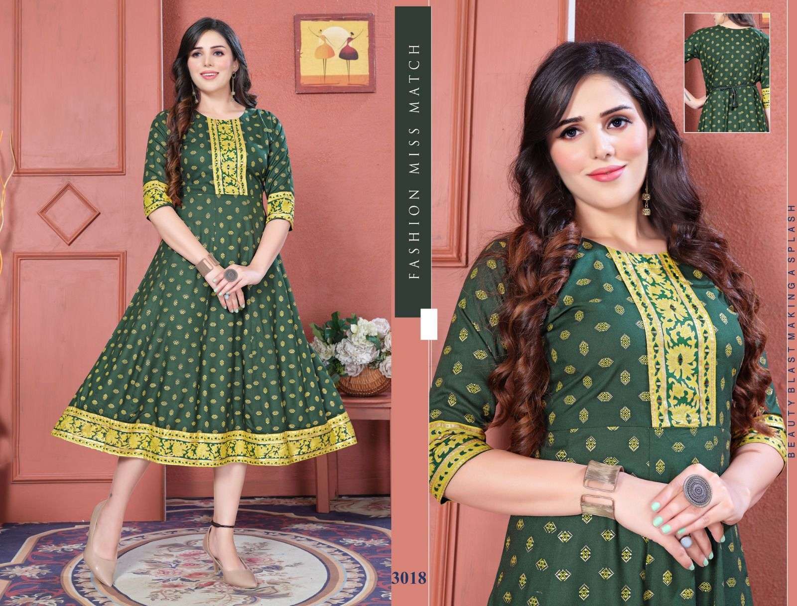  BEAUTY MISS BRILLIANT vol -1 Kurti Wholesale catalog
