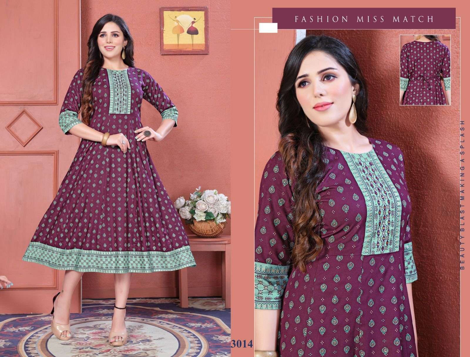  BEAUTY MISS BRILLIANT vol -1 Kurti Wholesale catalog