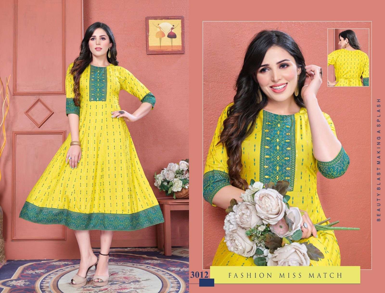  BEAUTY MISS BRILLIANT vol -1 Kurti Wholesale catalog