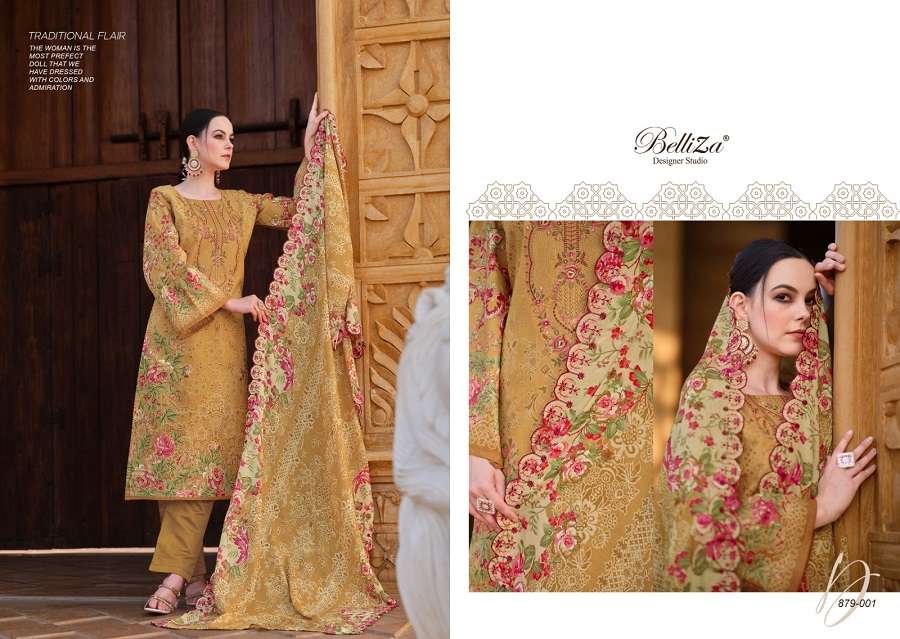 Belliza Guzarish Vol 3 Designer Premium Cotton Dress Material Wholesale catalog