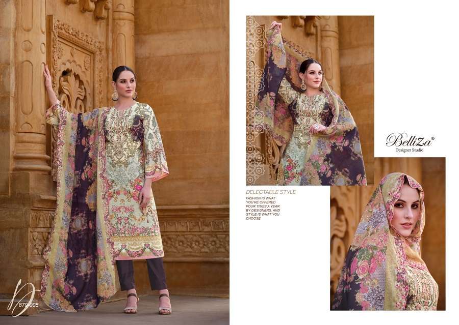Belliza Guzarish Vol 3 Designer Premium Cotton Dress Material Wholesale catalog