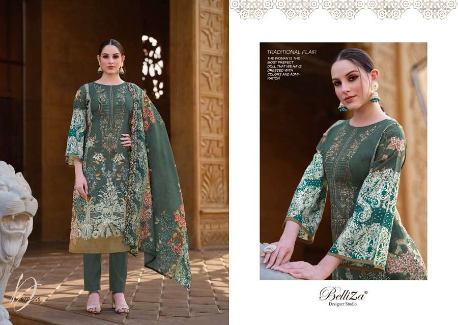 Belliza Guzarish Vol 3 Designer Premium Cotton Dress Material Wholesale catalog