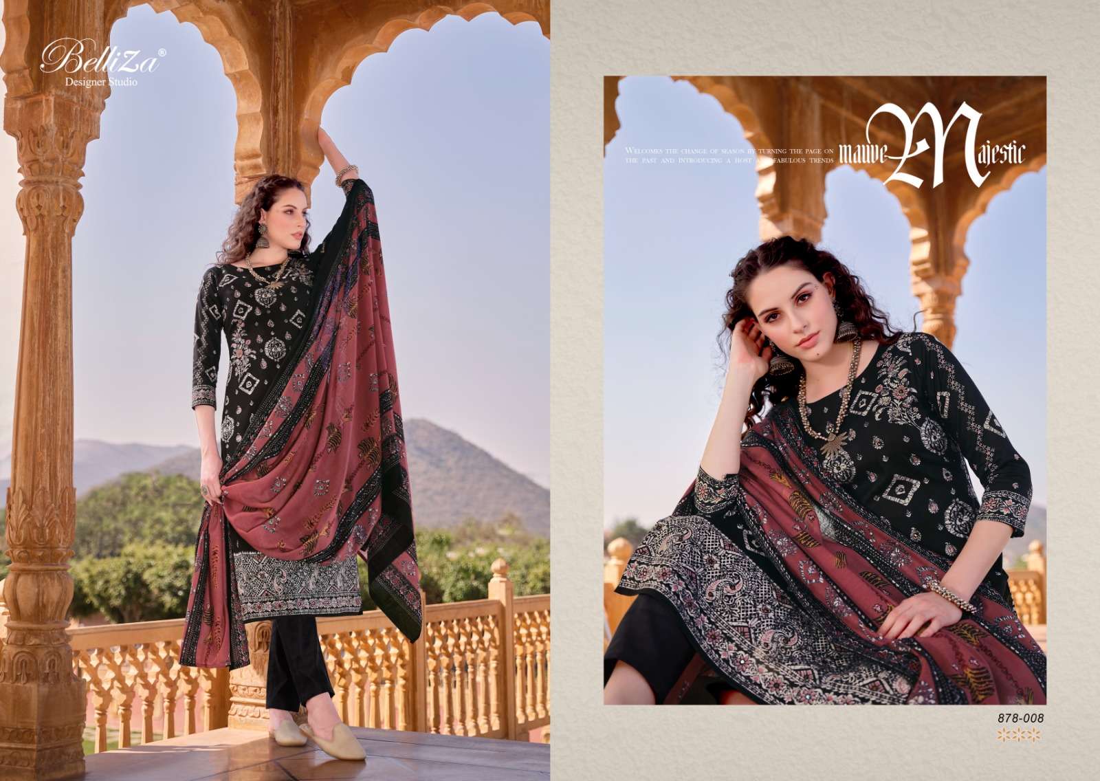 Belliza Mashuqa Cotton Digital Printed Dress Material Wholesale catalog