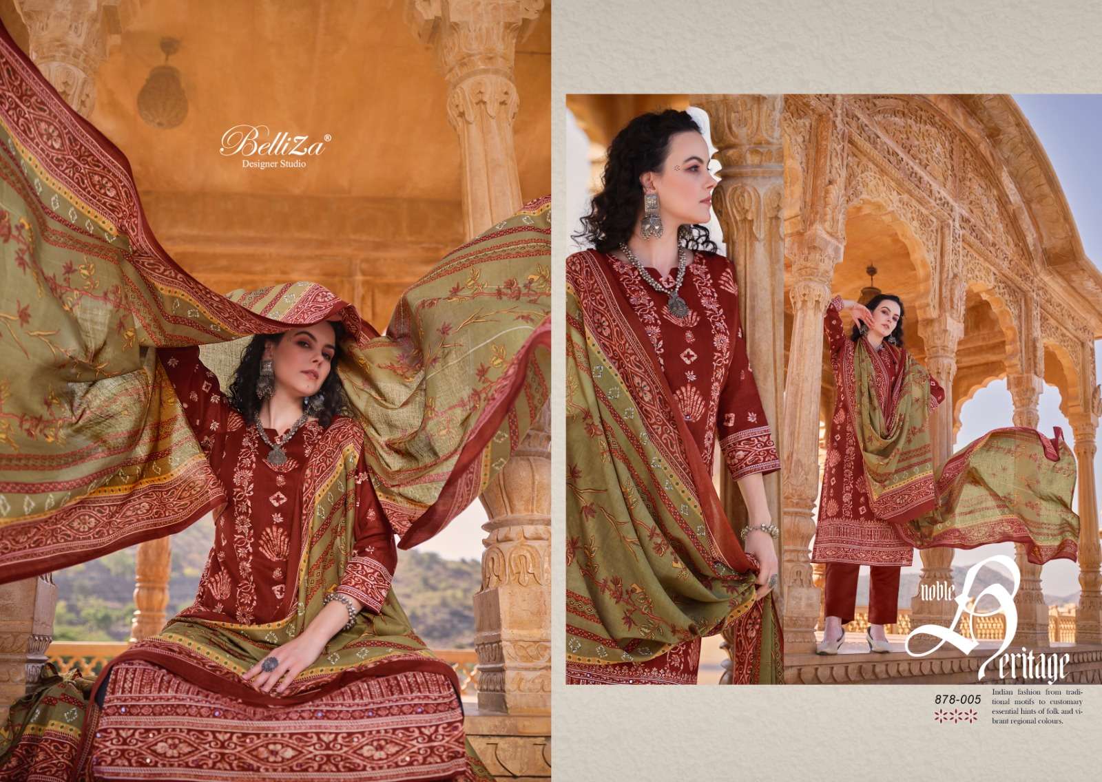 Belliza Mashuqa Cotton Digital Printed Dress Material Wholesale catalog