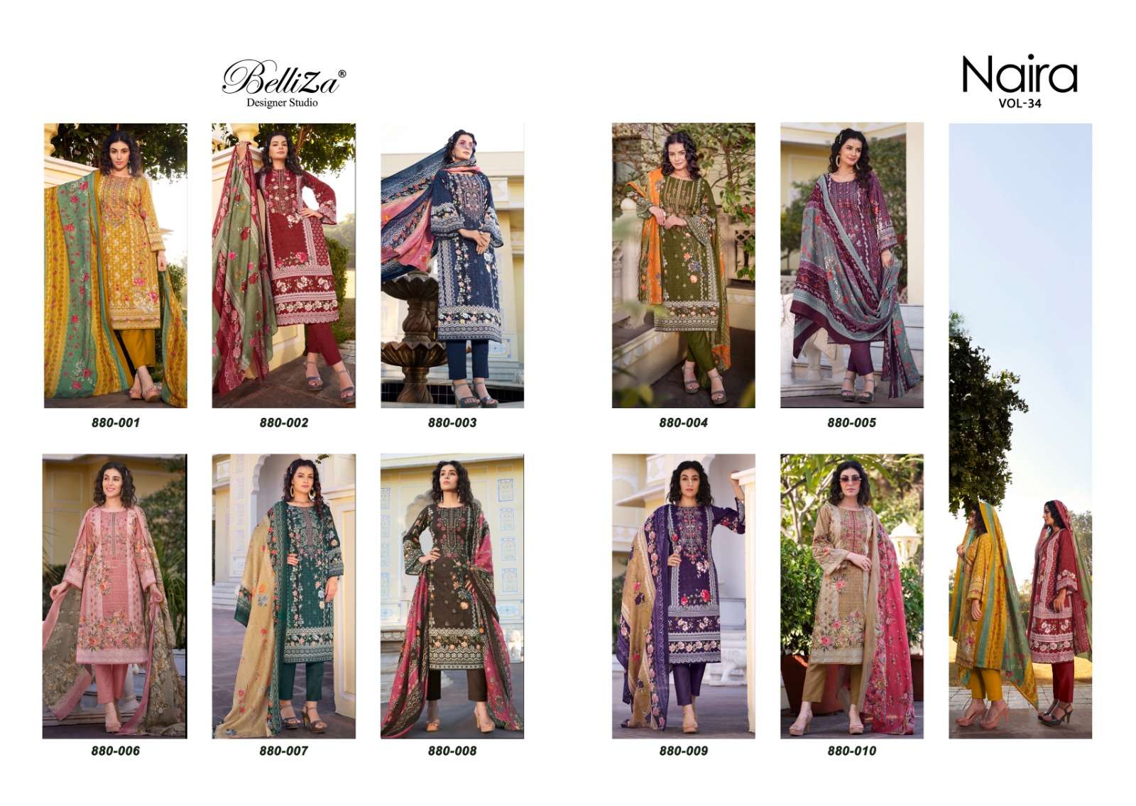Belliza Naira Vol 34 Premium Cotton Printed Dress Material Wholesale catalog