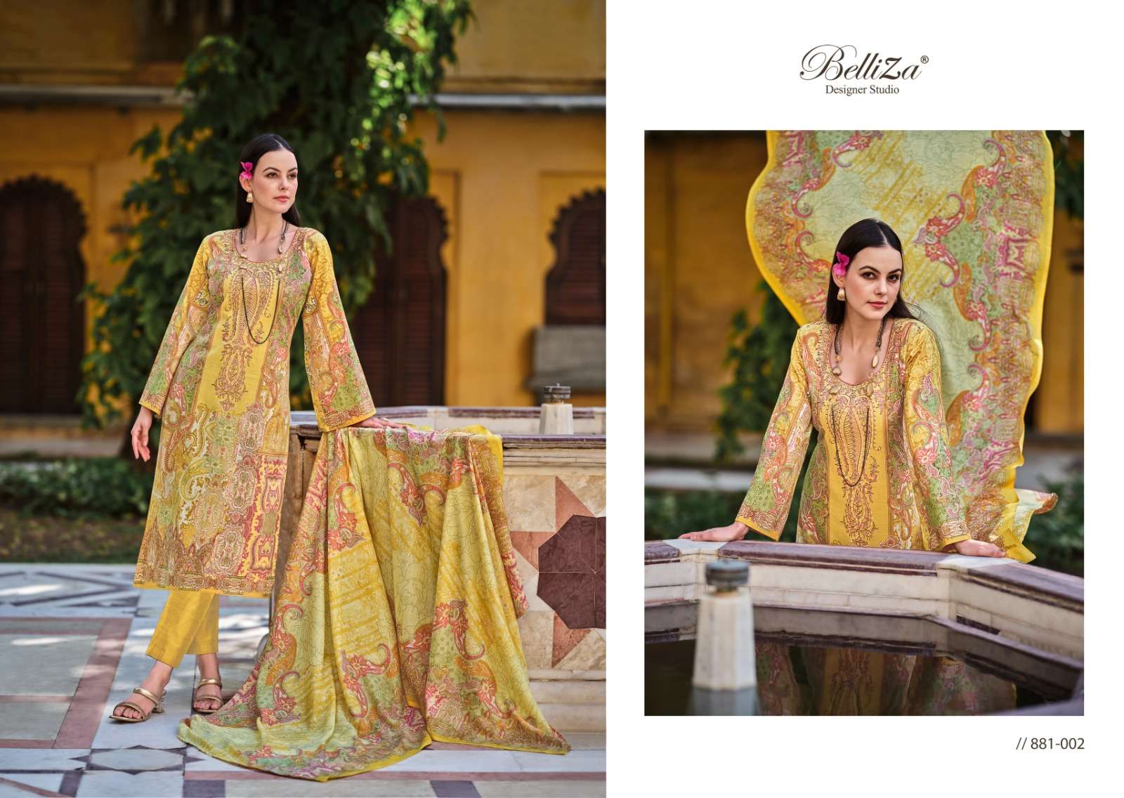 Belliza Naira Vol 35 Heavy Embroidery Work Dress Material Wholesale catalog