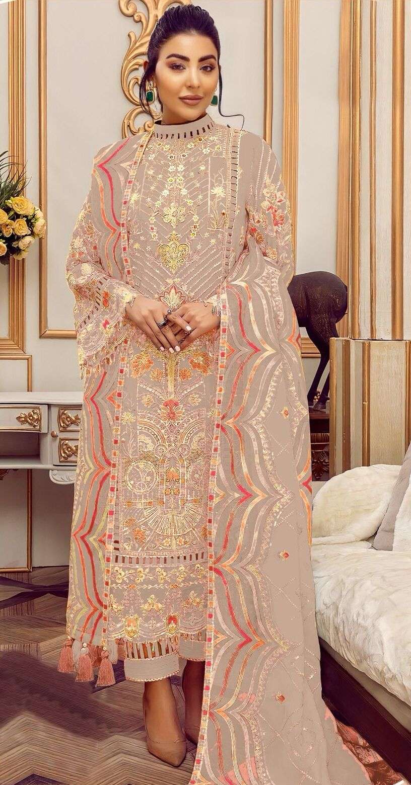 Bilqis B 20 A TO D Georgette Pakistani Suit Wholesale catalog