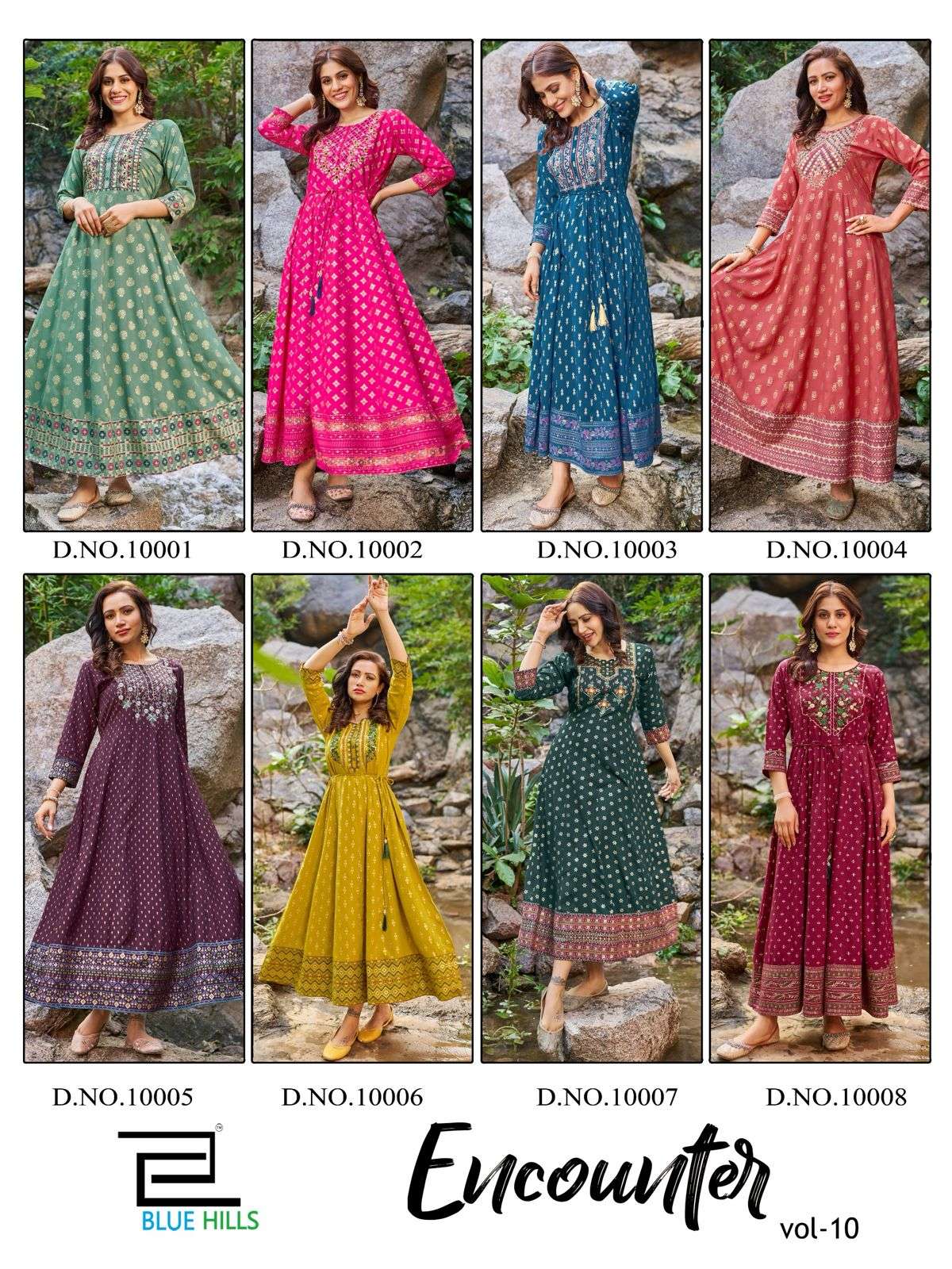 BLUE HILLS Encounter Vol.10 Kurti Wholesale catalog