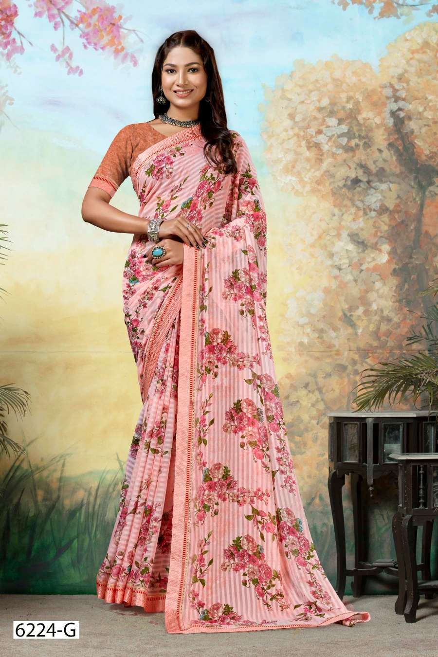 BLUE WHALE INDER SILK MILLS Saree Wholesale catalog