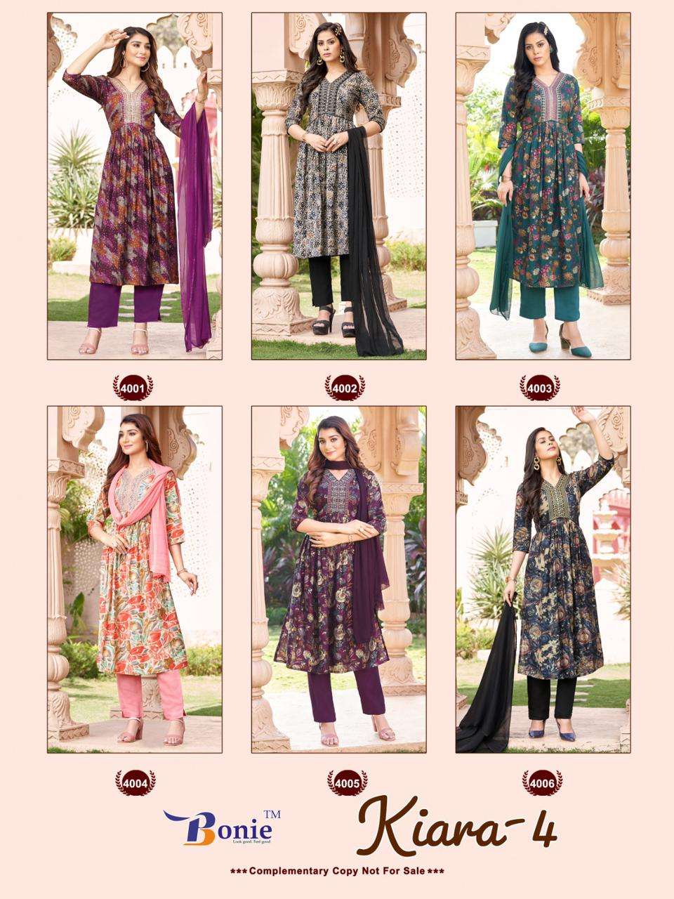 BONIE KIARA - 4 Kurti Wholesale catalog