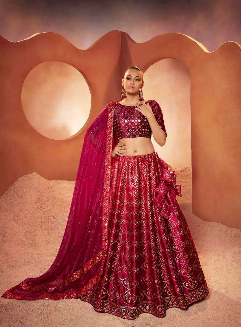 Bridesmaid Vol. 29 D -2282 Designer Semi Stitched Velvet Lehenga Choli Wholesale catalog