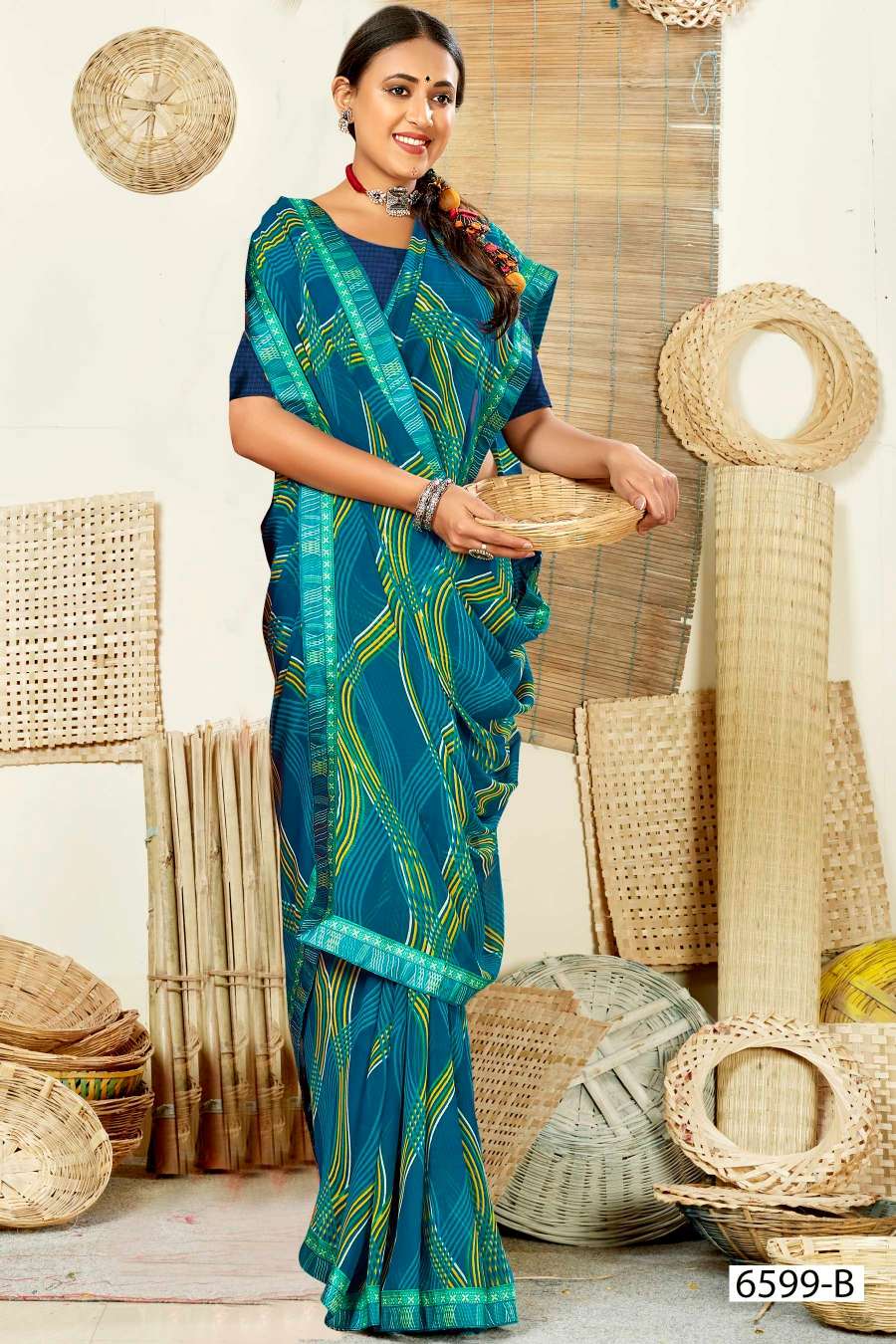 BYPASS 6599 INDER SILK MILLS Saree Wholesale catalog