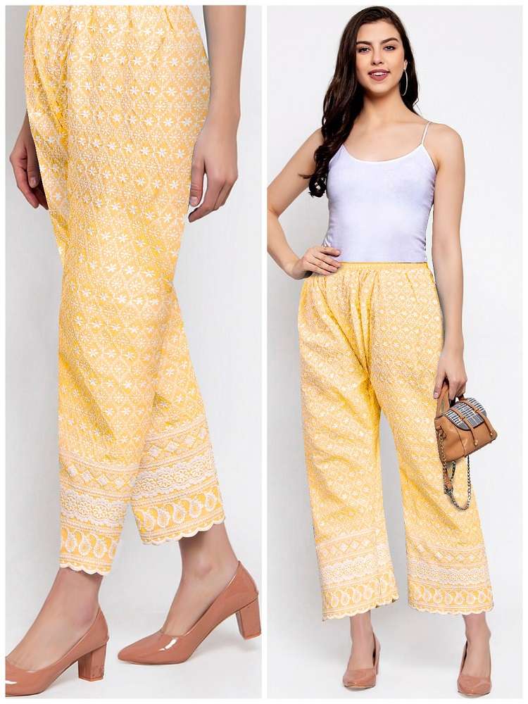 Chikankari Embroidery Plazo Vol-1 -Readymade -Wholeslae Catalog