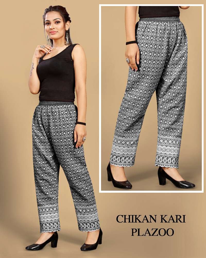 Chikankari Lakhnavi Plazo Vol-3 -Dress Material -Wholesale Catalog