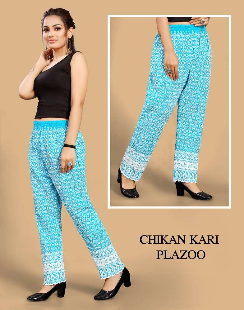 Chikankari Lakhnavi Plazo Vol-3 -Dress Material -Wholesale Catalog