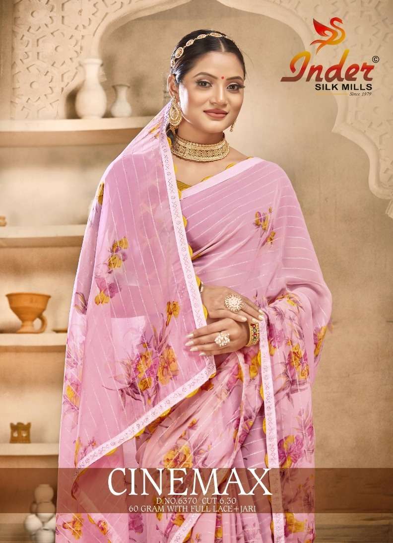 CINEMAX 6370 INDER SILK MILLS Saree Wholesale catalog