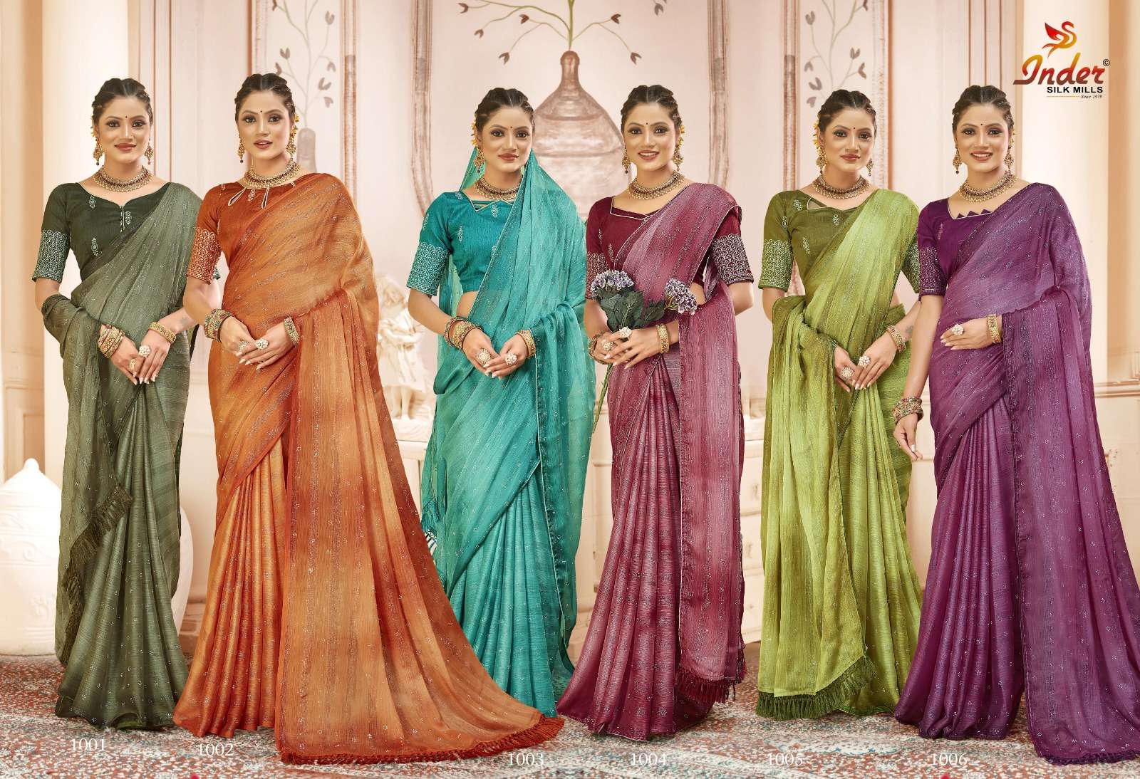 COMPUTER 6284 INDER SILK MILLS Saree Wholesale catalog