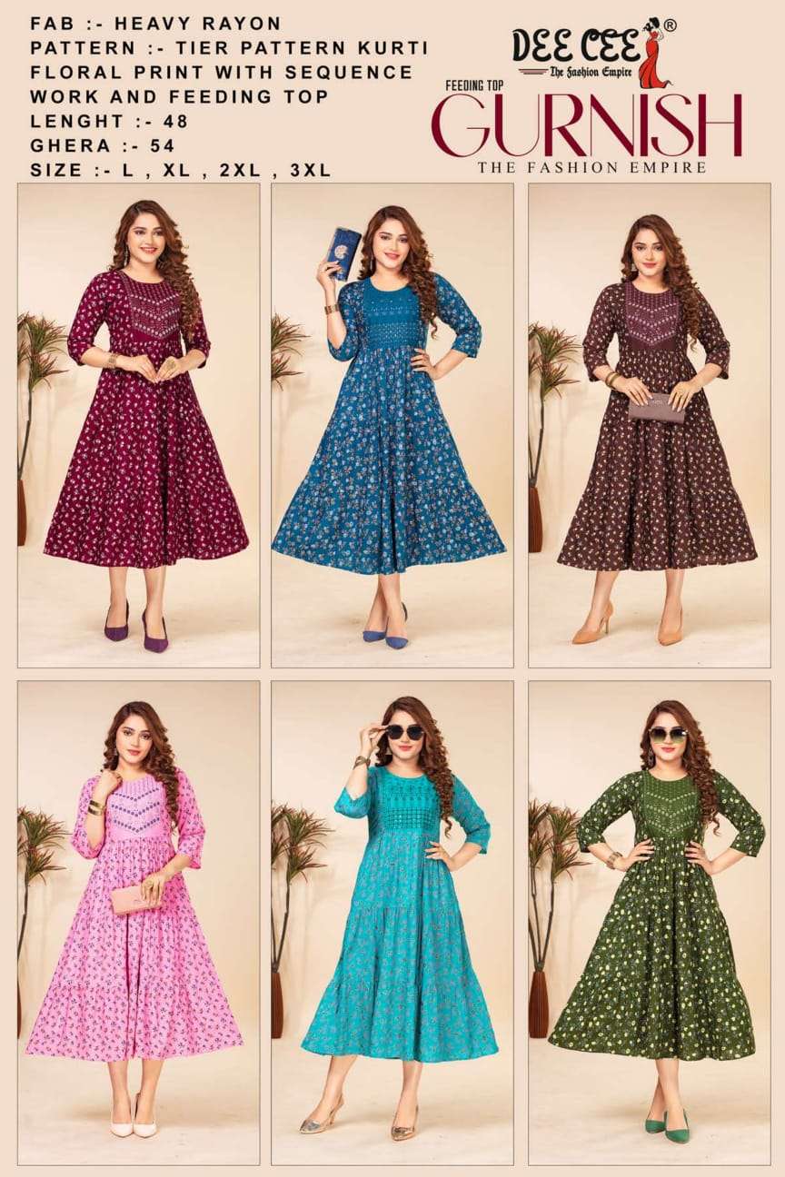 DEECEE GURNISH Kurti Wholesale catalog